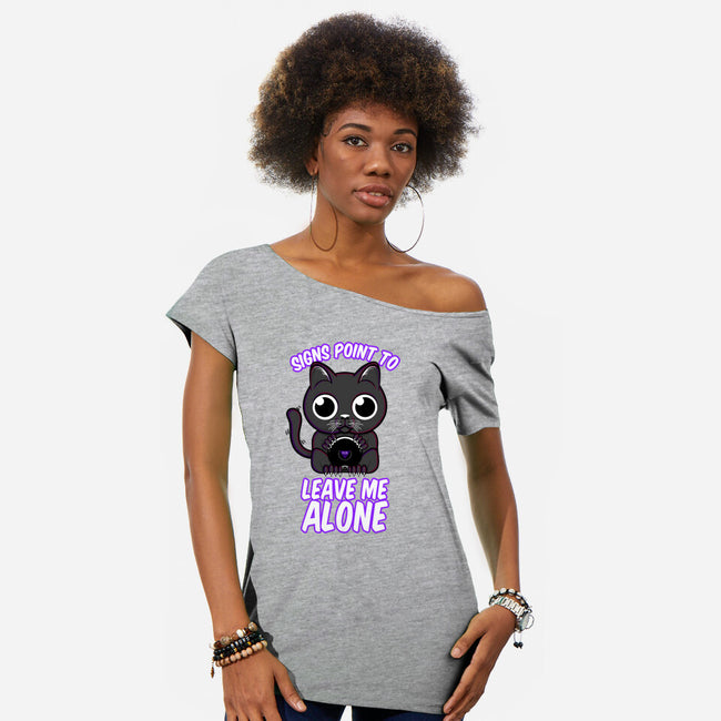 Most Magic 8 Ball-Womens-Off Shoulder-Tee-SubBass49