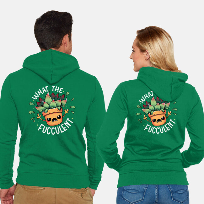 Raging Succulent-Unisex-Zip-Up-Sweatshirt-Snouleaf