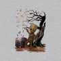 Autumn Dance-Womens-Fitted-Tee-DrMonekers