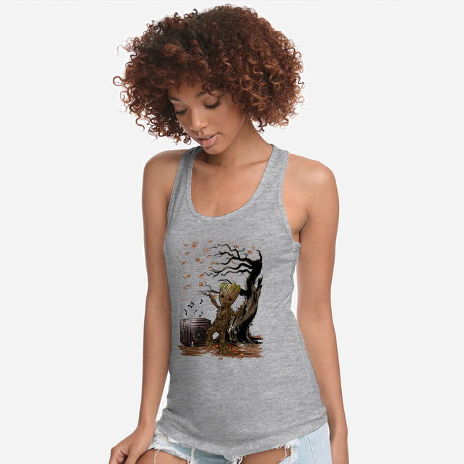 Autumn Dance-Womens-Racerback-Tank-DrMonekers