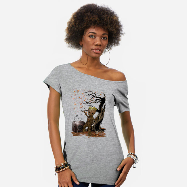 Autumn Dance-Womens-Off Shoulder-Tee-DrMonekers