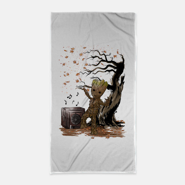 Autumn Dance-None-Beach-Towel-DrMonekers