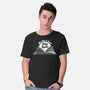 Be Like A Book-Mens-Basic-Tee-rocketman_art