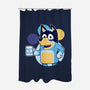 Blue Dad-None-Polyester-Shower Curtain-Getsousa!