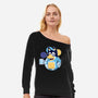 Blue Dad-Womens-Off Shoulder-Sweatshirt-Getsousa!