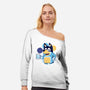 Blue Dad-Womens-Off Shoulder-Sweatshirt-Getsousa!