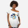 Blue Dad-Womens-Off Shoulder-Tee-Getsousa!