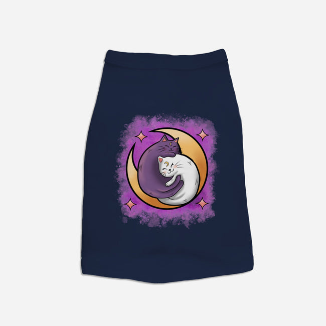 Love In The Moon-Cat-Basic-Pet Tank-nickzzarto