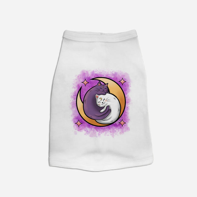 Love In The Moon-Cat-Basic-Pet Tank-nickzzarto