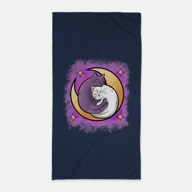 Love In The Moon-None-Beach-Towel-nickzzarto