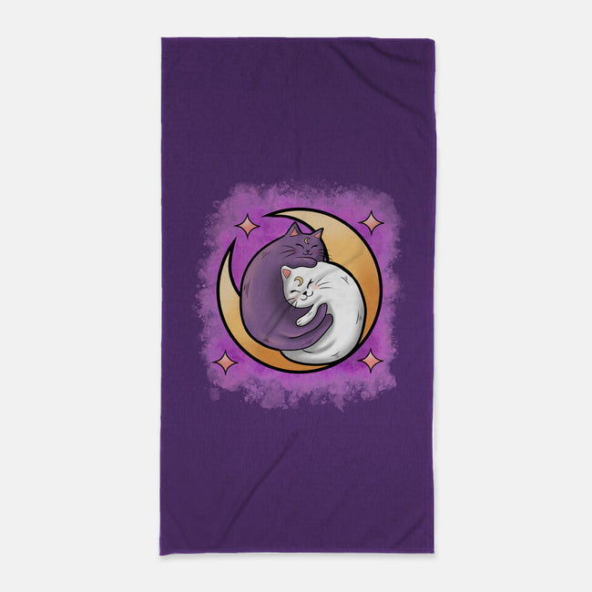 Love In The Moon-None-Beach-Towel-nickzzarto