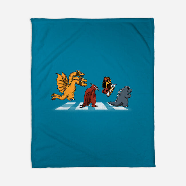 Kaiju Road-None-Fleece-Blanket-pigboom