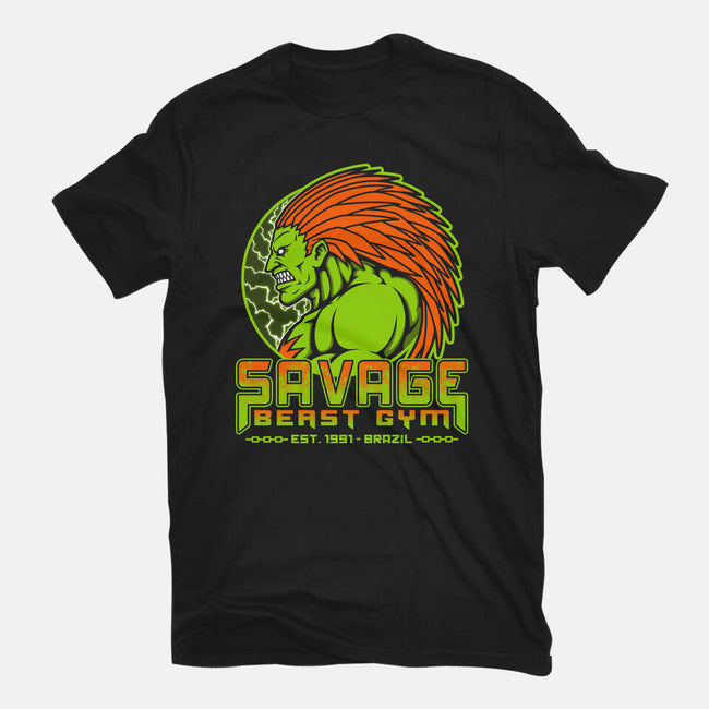 Savage Beast Gym-Mens-Heavyweight-Tee-pigboom