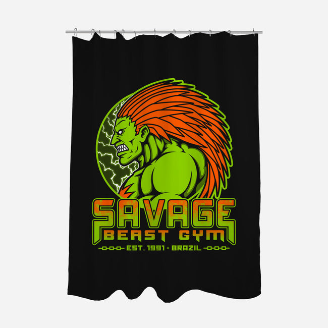 Savage Beast Gym-None-Polyester-Shower Curtain-pigboom