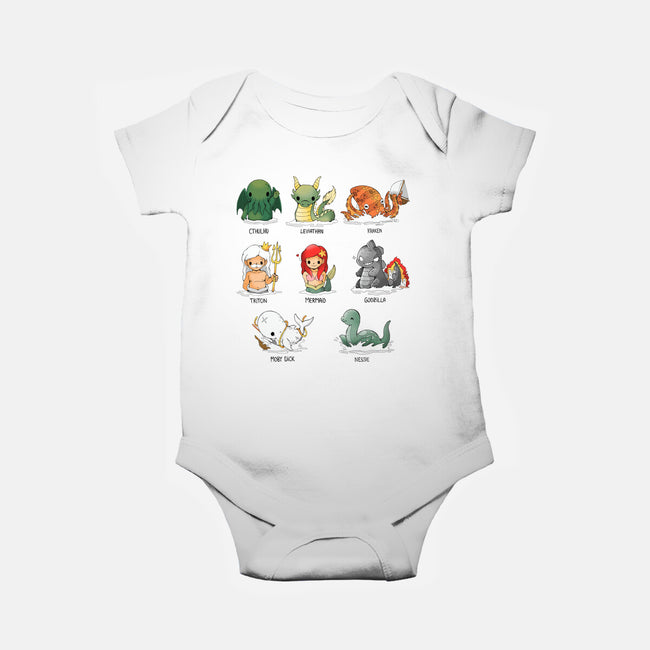 Sea Monsters-Baby-Basic-Onesie-Vallina84