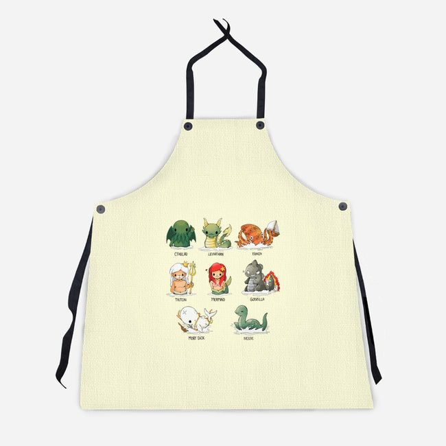 Sea Monsters-Unisex-Kitchen-Apron-Vallina84