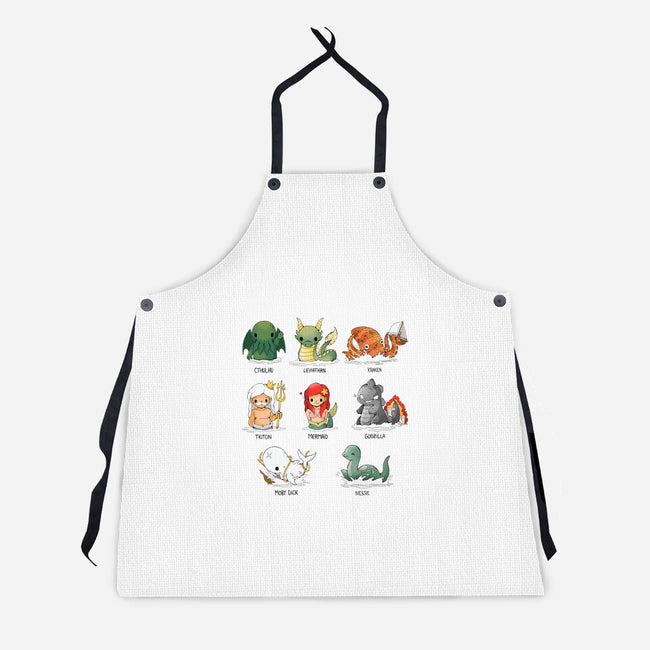 Sea Monsters-Unisex-Kitchen-Apron-Vallina84