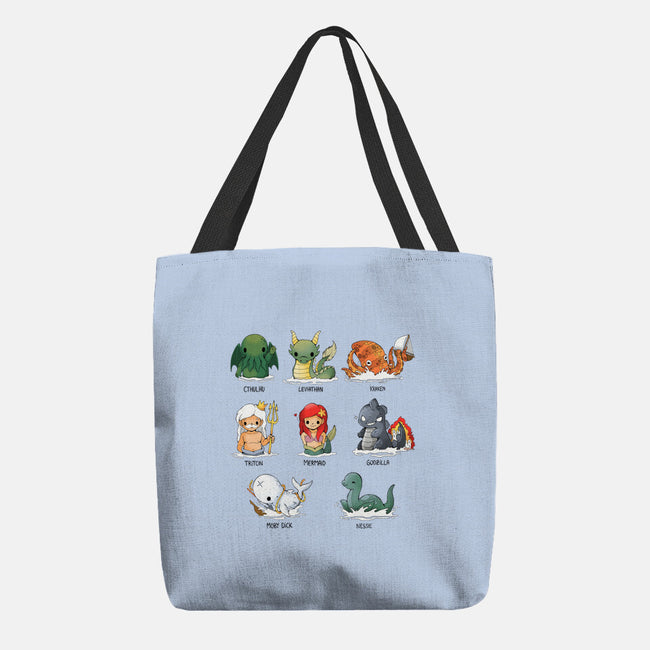 Sea Monsters-None-Basic Tote-Bag-Vallina84