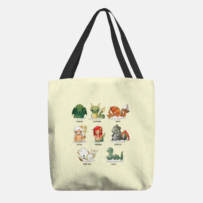 Sea Monsters-None-Basic Tote-Bag-Vallina84