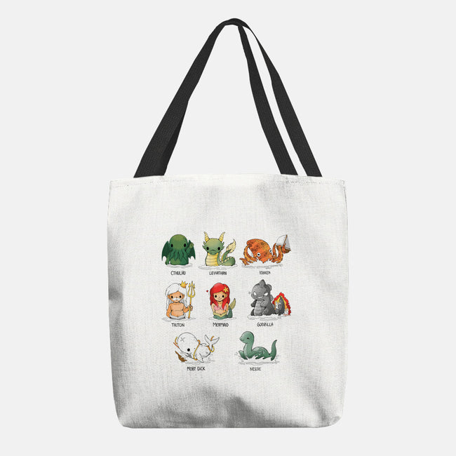 Sea Monsters-None-Basic Tote-Bag-Vallina84