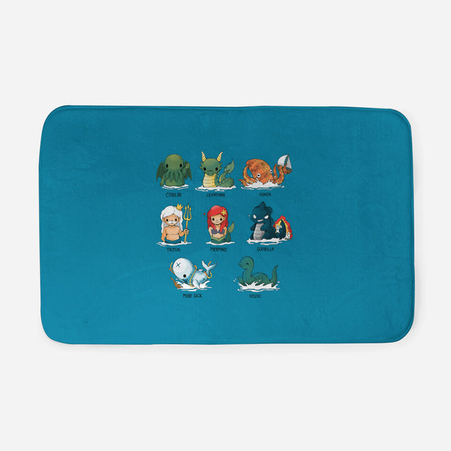 Sea Monsters-None-Memory Foam-Bath Mat-Vallina84