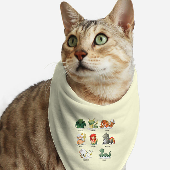 Sea Monsters-Cat-Bandana-Pet Collar-Vallina84