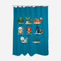 Sea Monsters-None-Polyester-Shower Curtain-Vallina84