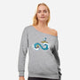 Endless Summer-Womens-Off Shoulder-Sweatshirt-erion_designs