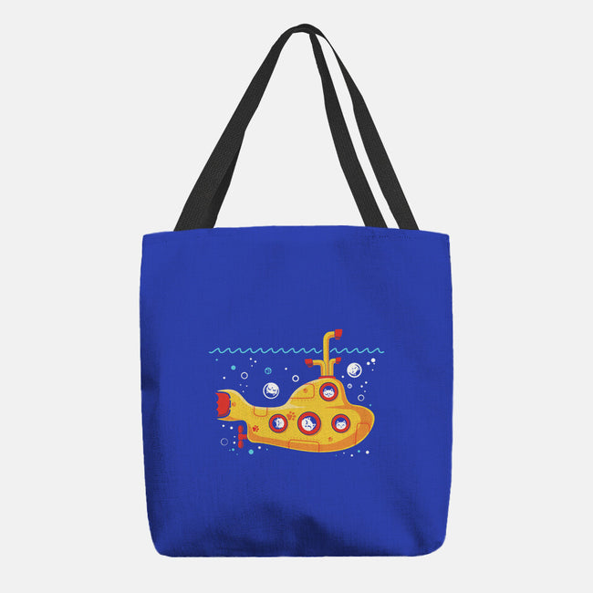 Yellow Cat-Marine-None-Basic Tote-Bag-erion_designs