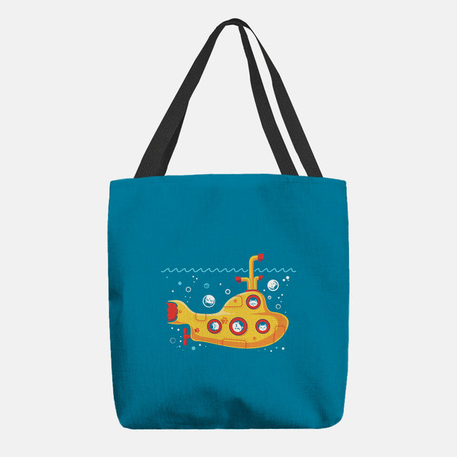 Yellow Cat-Marine-None-Basic Tote-Bag-erion_designs