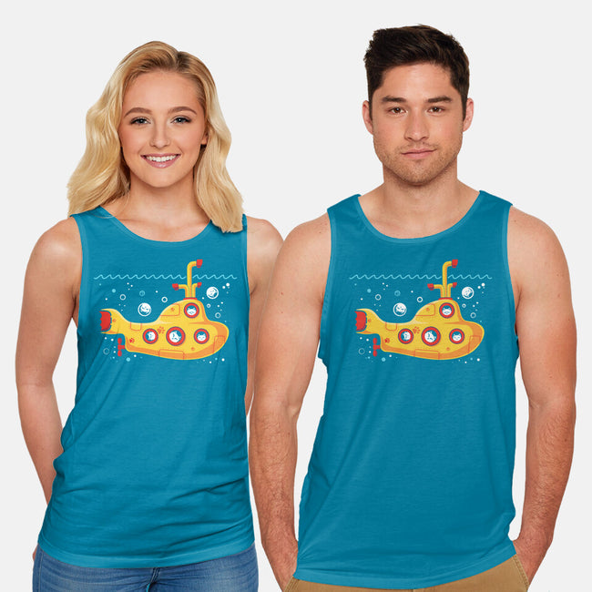 Yellow Cat-Marine-Unisex-Basic-Tank-erion_designs