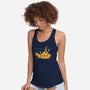 Yellow Cat-Marine-Womens-Racerback-Tank-erion_designs