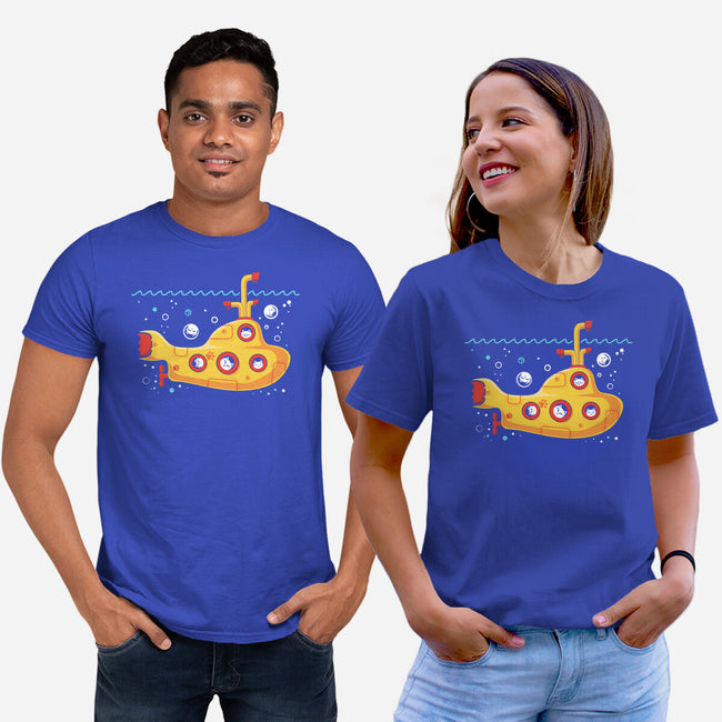 Yellow Cat-Marine-Unisex-Basic-Tee-erion_designs