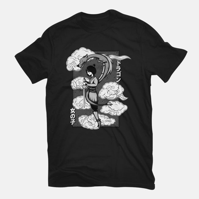 Girl And Dragon-Mens-Premium-Tee-Ca Mask