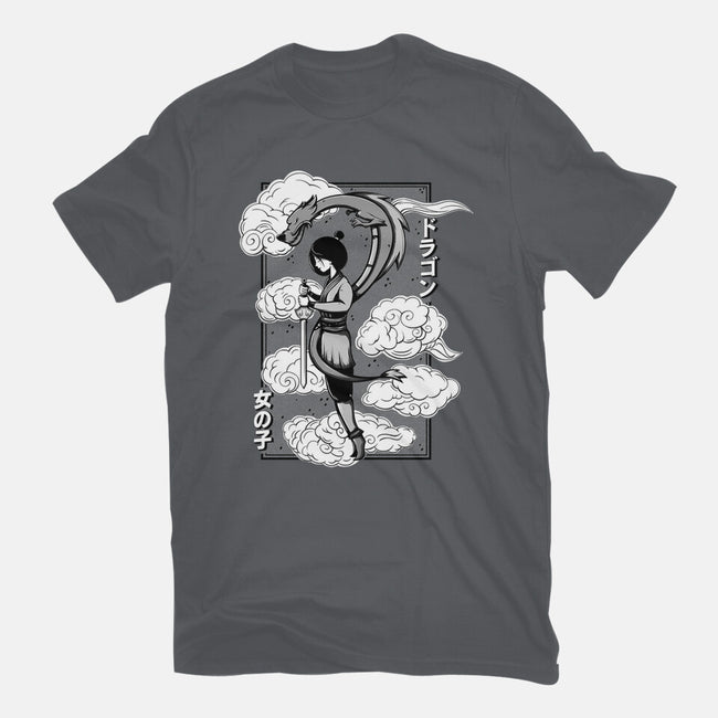 Girl And Dragon-Mens-Premium-Tee-Ca Mask