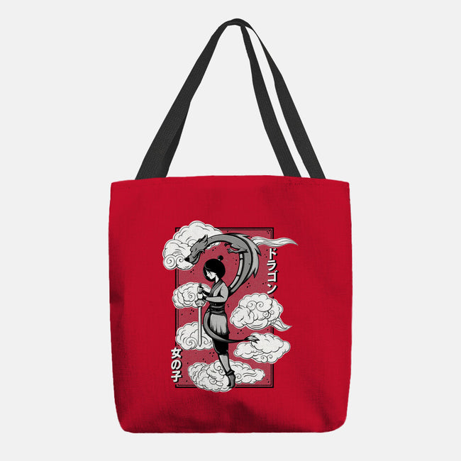 Girl And Dragon-None-Basic Tote-Bag-Ca Mask