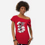 Girl And Dragon-Womens-Off Shoulder-Tee-Ca Mask