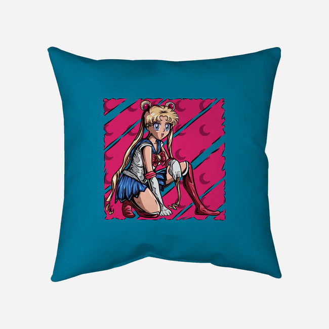 Pose Of Victory-None-Removable Cover-Throw Pillow-nickzzarto