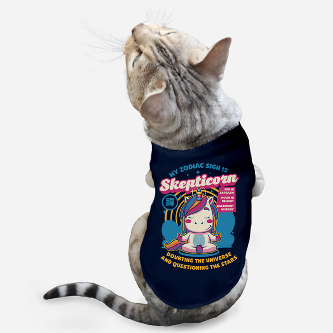 Unicorn Zodiac Sign-Cat-Basic-Pet Tank-Studio Mootant