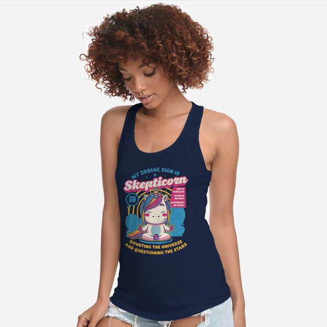 Unicorn Zodiac Sign-Womens-Racerback-Tank-Studio Mootant