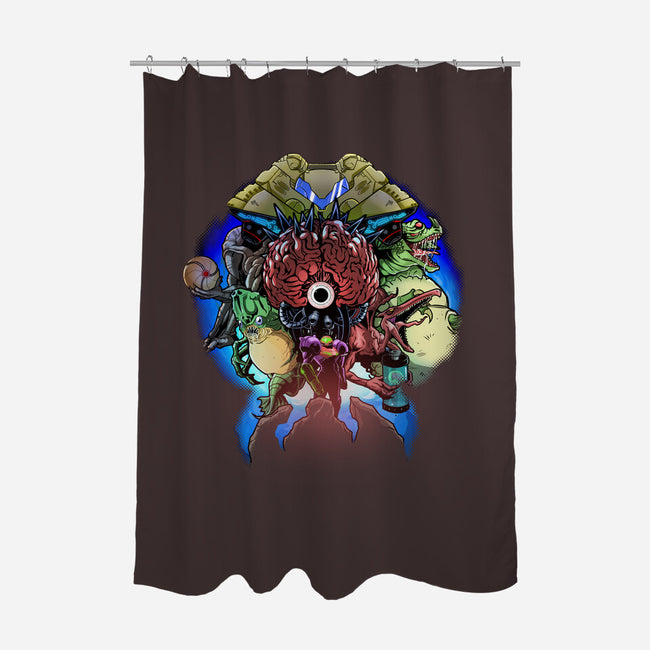 A Super Metroid Story-None-Polyester-Shower Curtain-Diego Oliver