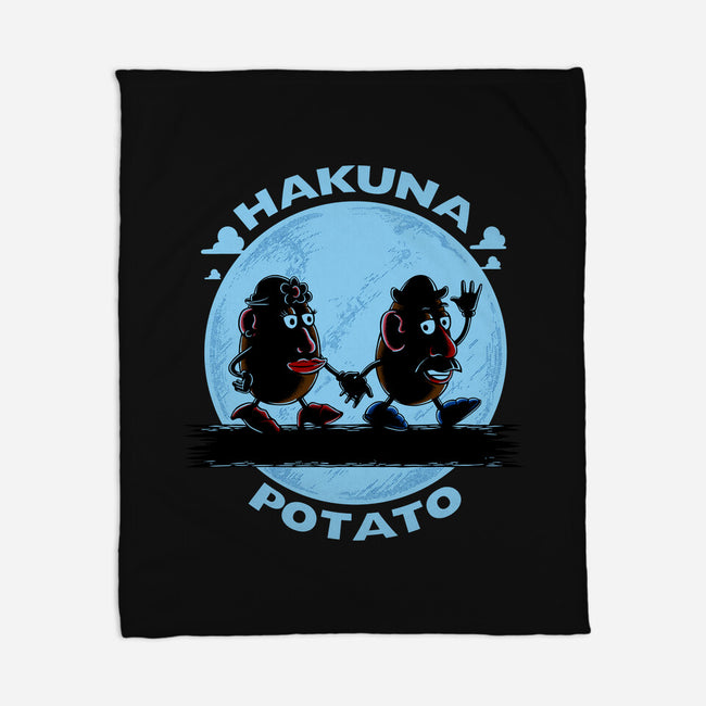 Hakuna Potato-None-Fleece-Blanket-Umberto Vicente