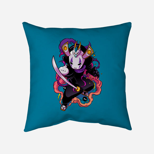 Silent Samurai-None-Removable Cover-Throw Pillow-Bruno Mota