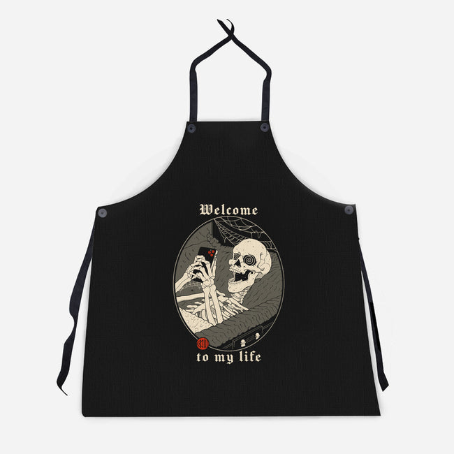 Doom Scrolling-Unisex-Kitchen-Apron-vp021