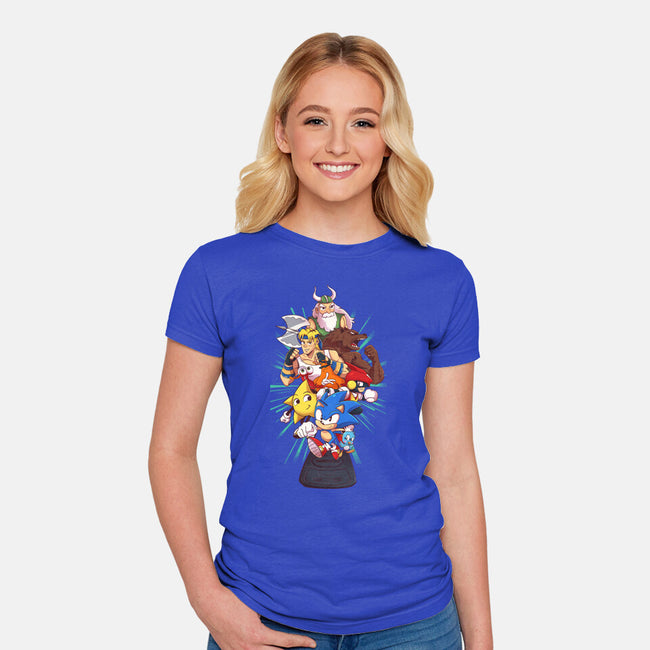 Megadrive-Womens-Fitted-Tee-jacnicolauart