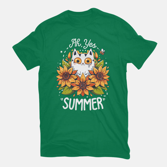 Summer Kitten Sniffles-Mens-Premium-Tee-Snouleaf