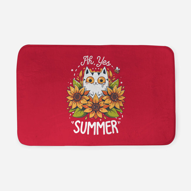 Summer Kitten Sniffles-None-Memory Foam-Bath Mat-Snouleaf