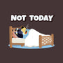 Not Today Bluey-None-Removable Cover-Throw Pillow-MaxoArt