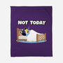 Not Today Bluey-None-Fleece-Blanket-MaxoArt