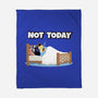 Not Today Bluey-None-Fleece-Blanket-MaxoArt